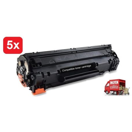 5db# HP CB435A / 35a (Laserjet p1005,p1006 stb) utángyártott prémium tonercsomag #5db + ingyenes kiszállítással.