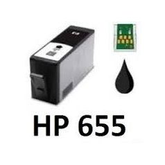   HP 655 XL / CZ109AE kapacitású fekete-black prémium utángyártott chipes tintapatron, patron- hewlett packard 