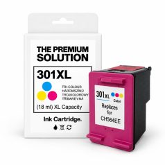   HP 301 XL / CH564EE / CH562EE XL kapacitású színes- color prémium utángyártott tintapatron, patron - hewlett packard (301XL)