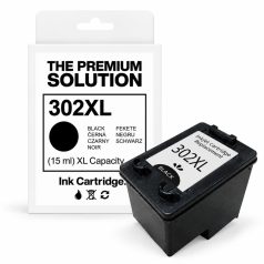   HP 302XL / F6U68AE XL kapacitású  fekete-black prémium utángyártott tintapatron, patron- hewlett packard