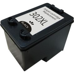   HP 302XL / F6U68AE XL kapacitású  fekete-black prémium utángyártott tintapatron, patron- hewlett packard