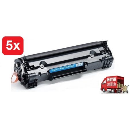 5db# HP CF283A/83A (LaserJet Pro m125,m127,mfp125) utángyártott prémium tonercsomag #5db + ingyenes kiszállítással.