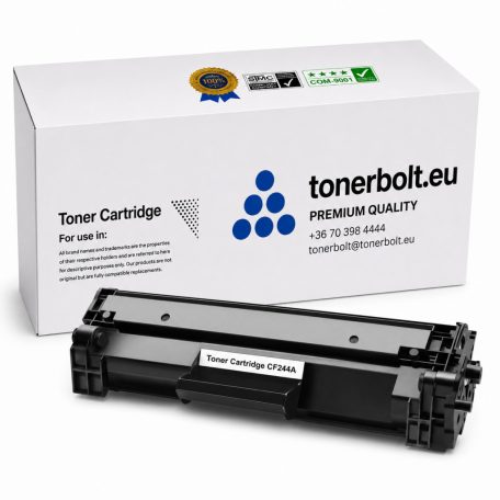 HP CF244A (44A) Black-fekete prémium utángyártott TONER (LaserJet Pro M15, LaserJet Pro MFP M28, M14 - M17 series, M16)