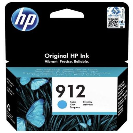 HP 912, 3YL77AE tintapatron, kék (cyan), eredeti
